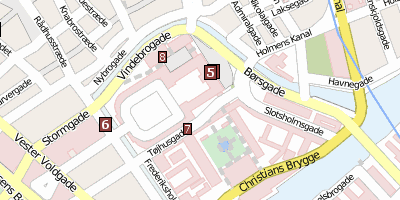 Stadtplan Christiansborg Schloss Kopenhagen