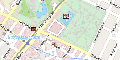 Rosenborg Slot Stadtplan