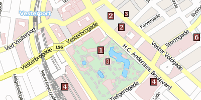 Stadtplan Tivoli Kopenhagen