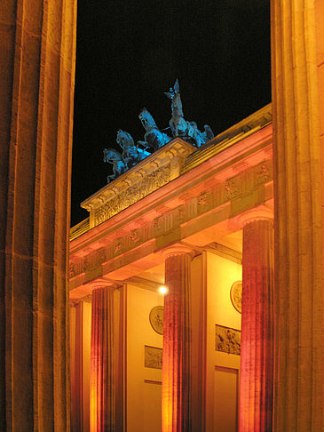 Foto Brandenburger Tor bei Nacht - Berlin