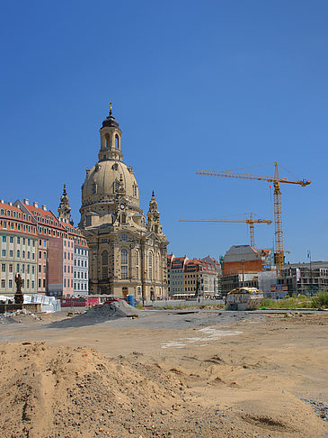 Fotos Frauenkirche mit Baustelle | Dresden