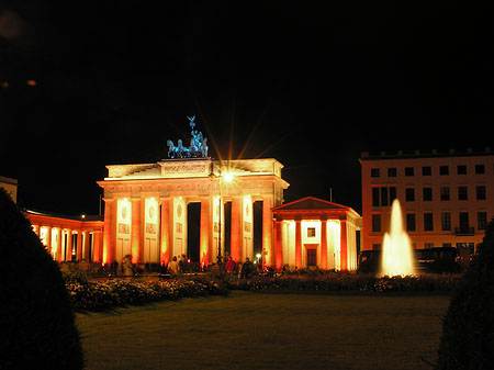 Foto Brandenburger Tor bei Nacht - Berlin