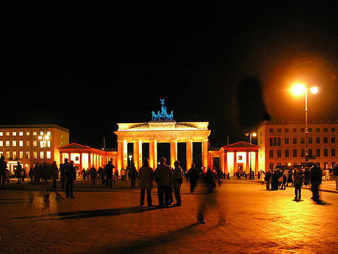 Pariser Platz bei Nacht Foto 