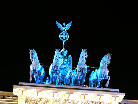 Foto Quadriga bei Nacht