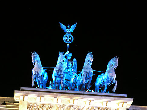 Foto Quadriga bei Nacht