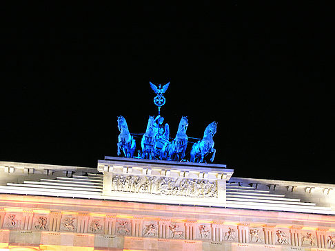 Foto Quadriga bei Nacht