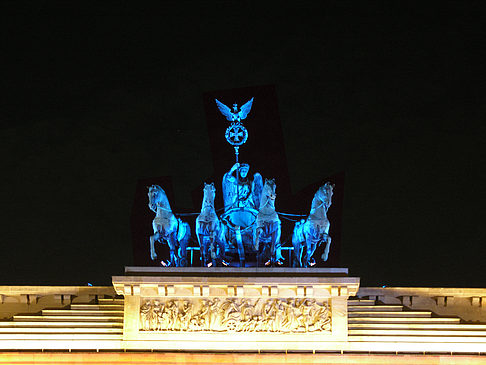Quadriga bei Nacht Foto 