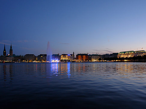 Foto Binnenalster am Abend - Hamburg
