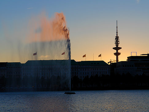 Foto Sonnenuntergang über der Binnenalster