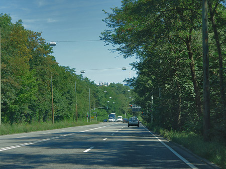 Foto Ortsausgangsschild Frankfurt