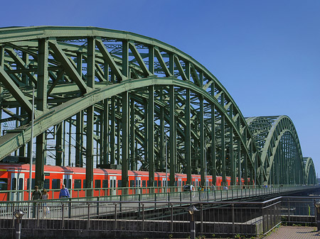 Fotos Hohenzollernbrücke mit Zug