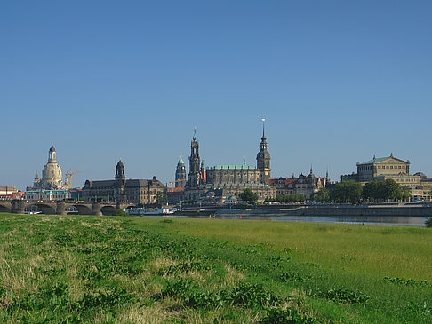 Fotos Canalettoblick mit Wiese | Dresden