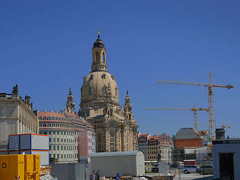 Foto Frauenkirche mit Baustelle - Dresden