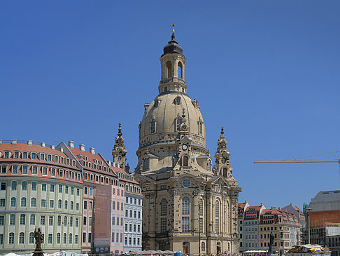 Frauenkirche mit Baustelle Fotos
