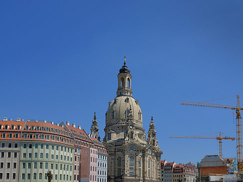 Foto Frauenkirche mit Baustelle