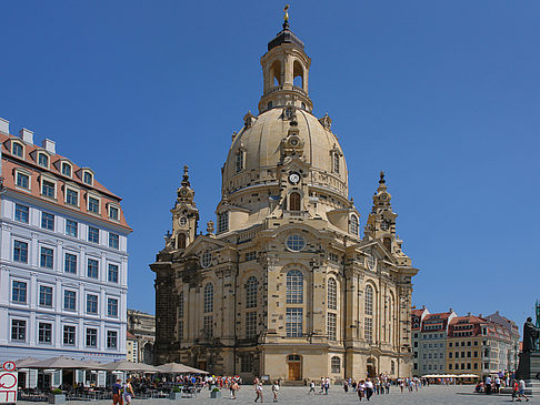 Frauenkirche mit Baustelle Foto 
