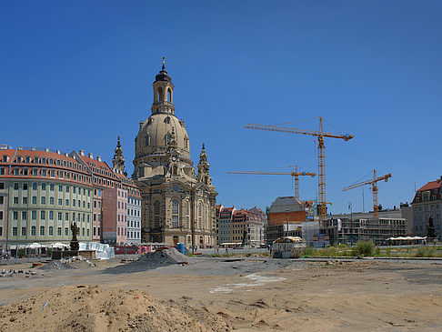 Fotos Frauenkirche mit Baustelle