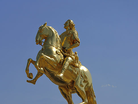 Goldener Reiter Nahaufnahme Foto 